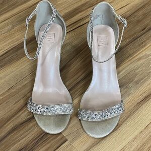 Women's Silver Embellished Sandals